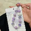 Nueva Cadena de Teléfono Móvil de Dibujos Animados Pino Cadena de Cuentas Llavero de Cuentas Transparente Llavero con Pintura a Mano Colgante de Pinza Trasera de Lazo Mismo Estilo de Transmisión en Vivo