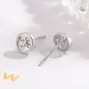Nuevos Pendientes Redondos de Botón de Combinación Universal para Viajes Pendientes para Hélice Auricular Pendientes Pequeños Mini Diseño de Nicho Pendientes de Alta Gama