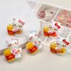 Acessórios de Resina DIY Desenho Animado, Batatas Fritas 3D, Presilhas de Cabelo Cola de Creme de Gatinho, Pingentes de Chaveiro, Acessórios Atacado