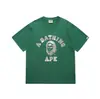 Camiseta estilosa japonesa da marca Ape Kikai Maneki Neko de manga curta para homens e mulheres, adolescentes, moda de rua e campus, camiseta juvenil de manga curta