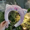Linda Nueva Diadema de Dibujos Animados para Mujer, Diadema de Felpa para Lavarse la Cara y Aplicarse Mascarilla Facial, Diadema Antideslizante, Accesorio para el Cabello