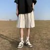 Casaco de verão masculino fino transfronteiriço, marca retrô moderna estilo japonês, shorts de cinco pontos, simples e de corte solto, shorts esportivos casuais
