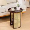 Mesa de Centro de Ratán, Mesa Lateral para Sofá de Sala de Estar, Mesa de Esquina, Mesita de Noche, Mesa Pequeña Creativa para Balcón, Gabinete Lateral, Mesa Pequeña de Estilo Japonés
