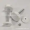 M6m8 Blanco con estrella de cinco puntas estampada flor de ciruelo hexagonal recto mango de plástico mango de plástico tornillo fijo mano