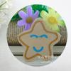 Fábrica de Pasta Bordada Sonriente de Estrella Tela Bordada Pegar Insignia Adhesiva de Tela Etiqueta de Tela Ropa Infantil Parche para Planchar Etiqueta de Pecho Accesorios