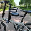 Assento de bicicleta para criança liberação rápida mountain bike guidão drop bike assento de bicicleta versão frontal assento preto outro algodão
