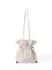 Bolso tipo cubo ligero y versátil de nailon con cordón, estilo coreano, estilo Ins, nuevo bolso de mano versátil, bolso de hombro para mujer