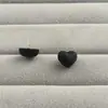 Pendientes de Amor Simples y Lindos Negro Amarillo Rojo Resina Versátiles Pendientes para Mujer Joyería Transfronteriza Venta al por Mayor