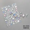 Pegatinas para Uñas Concha Estrella de Cuatro Puntas Pez Dorado Pegatinas para Uñas Lindas de Dibujos Animados Pegatinas Decorativas Llamativas Accesorios para Uñas