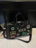 Bolsa de Viaje Retro para Corta Distancia, Bolsa Portátil de Gran Capacidad para Viajes de Negocios, Bolsa Ligera de Almacenamiento para Fitness, Bolsa de Motocicleta con Insignia