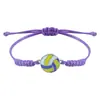 Pulseiras Populares Artesanais Tecidas de Liga Metálica Transfronteiriças para Baseball, Futebol, Basquete e Vôlei, Direto da Fábrica de Origem, em Estoque