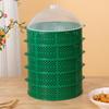 Nueva Cubierta Hueca para Verduras para Sobras, Cesta Multicapa para Lavar Verduras, Tapa para Arroz, Cubierta para Mesa de Comedor del Hogar, Artefacto a Prueba de Polvo, Anti-Mosquitos y Moscas para Almacenamiento de Sobras