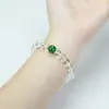 Pulseira de Cristal, Pulseira Simples Transparente de Círculo Único, Joia de Mão Fashion e Versátil, Presente para Melhor Amiga, Atacado de Joias, Pulseira de Cristal