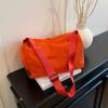 Bolsa de Ombro Estilo Coreano Nova Bolsa Tote Simples Bolsa Transversal de Marca na Moda Estudante Simples Preguiçosa Bolsa Transversal Almofada para Mulheres