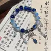 Pulsera Popular de Pez Koi de la Suerte para Mujer, Versátil Gato de la Fortuna Nuevo Estilo Chino 2025 Retro Lujo Ligero Regalo de Cumpleaños