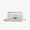 Bolsa de Gelatina Cuadrada Barbie, Bolso de Noche Moderno y Versátil, Resistente a las Manchas y Fácil de Lavar, Bolso Cruzado de Verano para Mujer, Venta al por Mayor Transfronteriza Personalización