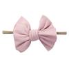 Diadema de nailon súper suave para niños, accesorio para el cabello con lazo de algodón, banda para el cabello para bebés, nueva, transfronteriza