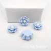 Flor de girasol de tres dimensiones color flor resina accesorios diy pegamento de crema carcasa de teléfono móvil accesorios para el cabello pinza para el cabello material de joyería