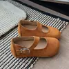 Zapatos de Mujer de Corte Bajo con Suela Gruesa y Tacón Oculto Estilo Francés 2026 Nuevo Estilo para Combinar con Faldas Zapatos Mary Jane Retro de Suela Suave y Punta Redonda