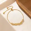 Pulseira de Corrente de Alto Padrão Estilo Coreano com Diamantes para Mulheres, Pulseira da Moda de Luxo Leve Nicho Empilhável, Joia de Mão Versátil e Elegante para Mulheres