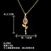 Collar para Mujer Transfronterizo Popular Collar de Perlas con Lazo Diseño de Nicho Versátil No se Desvanece Accesorios de Acero de Titanio de Gama Alta
