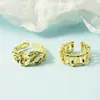 Anillo Abierto de Lujo Ligero de Diseño Único para Mujer, Moda Vintage de Gama Alta, Estilo Minimalista Único, Anillo Irregular de Lava