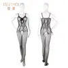 Feimu Recorte Transparente Peça Única de Renda Abertura na Virilha Sem Tirar Roupa Sexy Pura Luxúria Traje de Sedução Tamanho Grande Lingerie Sexy 7506