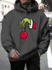 [Código Europeu Transfronteiriço] Monstro de Cabelo Verde de 2025 Ganha Presente de Natal Moletom Homem Grinch 2