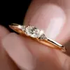 Joyería Popular Transfronteriza Yincheng, Anillo Exquisito y Accesible de Lujo para Dama, Incrustado con Circonita Brillante Anillo Exquisito