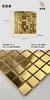 Pacote de Adesivos Decorativos Mosaico de Aço Inoxidável Metal Prata Escovado Superfície Espelhada para Pilares Balcões de Bar Paredes de Fundo de Restaurante