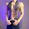 Lóbulo Lencería Sexy Nuevo Encaje Ajustado Body ajustado Ropa de dormir sexy Transparente Hueco Ajustado para Hombre Body Completo Venta al por Mayor