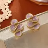 Pendientes avanzados de gota de aceite irregulares giratorios sentido dopamina moda fresca elegante temperamento pendientes estilo网红