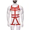 Traje Zhuru Uniforme de Performance Escénica para Discoteca Tentación Sexy Hueco Lencería Masculina NZN0012