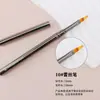 Nuevo Set de Plumas para Manicure Color Gris Pistola Tubo de Plástico Boca de Pincel Línea Fina Construcción de Barrido Función de Terapia de Luz Pluma de Manicure Pintada