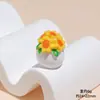 Micro-Paisaje Creativo Lindo Maceta Pequeña Artificial Musgo Decoración de Jardinería Accesorios Adornos DIY para Coche Escritorio
