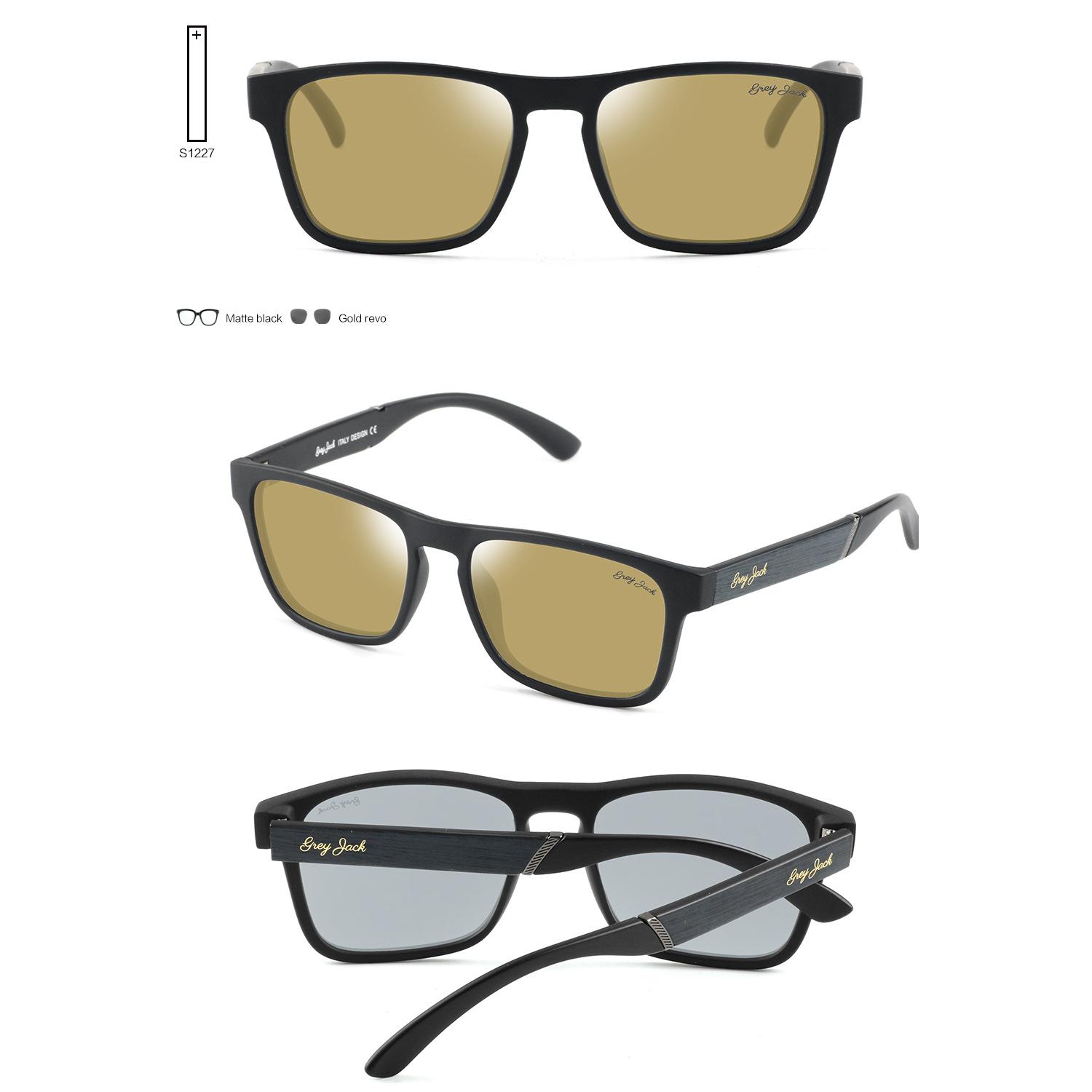 matte black frame gold revo le