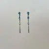 Pendientes de Gota de Agua Roja Silenciosos para Mujer, Estilo Dulce Fresco Gótico, Diseño de Nicho, Pendientes Únicos y de Alta Gama