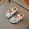 Zapatos de Cristal para Niñas Zapatos de Princesa Elsa Modelo Primavera y Otoño 2026 Zapatos de Cuero Suave para Bebé Zapatos Brillantes de Vestir para Niños