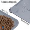 En stock Amazon popular tapete de silicona para mascotas antideslizante a prueba de humedad impermeable fácil de limpiar mantel individual tapete para gatos y perros medianos y grandes