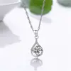 Nuevo collar plateado de celebridad de Internet, colgante suave para clavícula, cadena para el cuello, regalo para novia, corazón eterno, colgante de corazón.