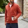 Nueva Chaqueta Polar de Otoño e Invierno de Amazon para Hombre, Terciopelo Austriaco, Cuello Alto, Deportiva Casual, Sudadera con Cremallera Doble