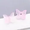 Cuentas Pequeñas de Vidrio con Forma de Mariposa de 10*11 mm con Degradado Dorado y Agujero Recto para Colgantes, Borlas, Pasadores y Accesorios de Joyería DIY