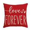 Funda de almohada para el Día de San Valentín Amazon Comercio exterior Transfronteriza Imitación de lino Decoración de boda para el Día de San Valentín Funda de cojín Funda de almohada de amor