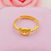 Nuevo anillo de cabeza de tigre chapado en oro latón fabricantes de joyería de imitación de oro al por mayor estilo nacional anillo de mano para damas