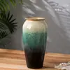 Entrada Vaso Antigo Retrô Decorativo Flor Cerâmica Artesanato Vaso de Porcelana Arranjo de Flores Bancada Enfeites Pote de Cerâmica Vaso de Flores Antigo