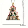 Transfronteiriço Novo Americano 250º Aniversário Sino da Liberdade Acrílico Pingente Decorativo Interessante Cachorro Pingente Decorativo