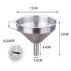 Funil Largo de Aço Inoxidável Espessado de Grande Tamanho com Boca Larga Grande para Grãos, Indústria Alimentícia, Máquina de Moagem, Funil para Enchimento de Óleo