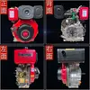 Motor Diésel Monocilíndrico Refrigerado por Aire Pequeño Changzhou 173F178F186F188F192F Motor para Generador Bomba de Agua