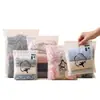 Bolsas con Cremallera para Ropa al por Mayor Personalizadas, Bolsas con Cremallera Semi-Transparentes Mate, Bolsas de Empaque para Ropa, Bolsas con Cremallera para Ropa Interior y Calcetines
