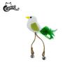 Stock Listo del Fabricante Venta al por Mayor Peluche Pluma Artificial Campana Pájaro Juguete Catnip Auto-Placer y Alivio del Aburrimiento Juguete para Mascotas